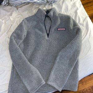 YOUTH XL VINEYARD VINES SHERPA PULLOVER JACKET